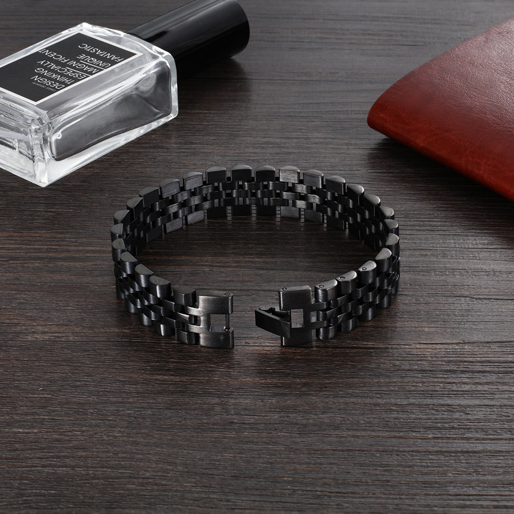 15mm | Stainless Steel Bracelets Men's | Watch Link Bracelet