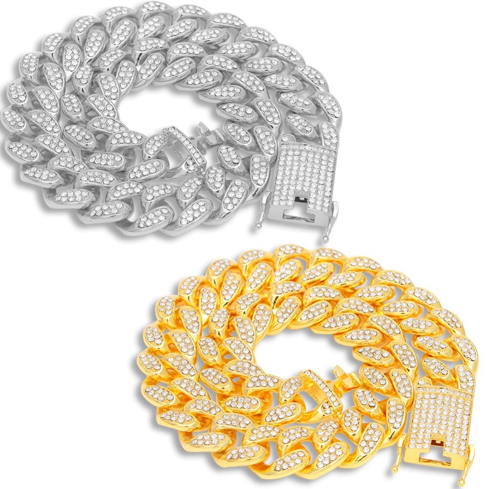 20mm Cuban Link Chain | Iced Out Cuban Link Chains