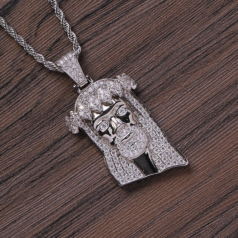 Iced Out Jewelry | Jesus Face Pendant | Hip Hop Jewelry Pendants