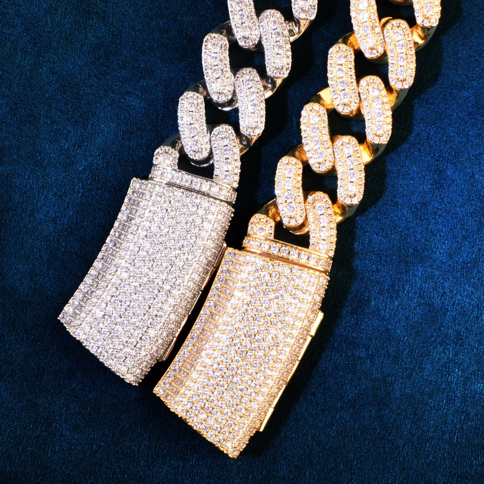 20mm | Cuban Link Bracelet Diamond | Diamond Miami Cuban Link Bracelet