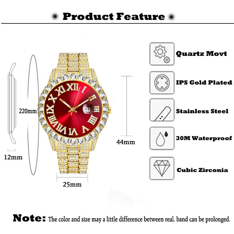 Hip Hop Watches | Iced Out Mens Watches