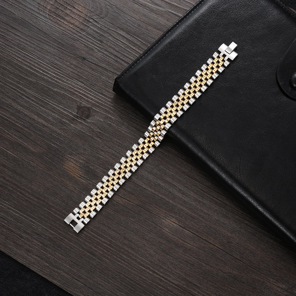 15mm | Stainless Steel Bracelets Men's | Watch Link Bracelet