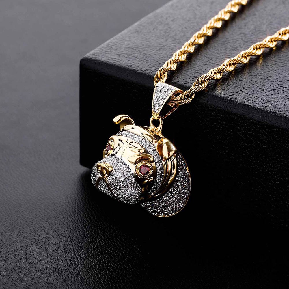 Dog Head Necklace | Hip Hop Jewelry Pendants