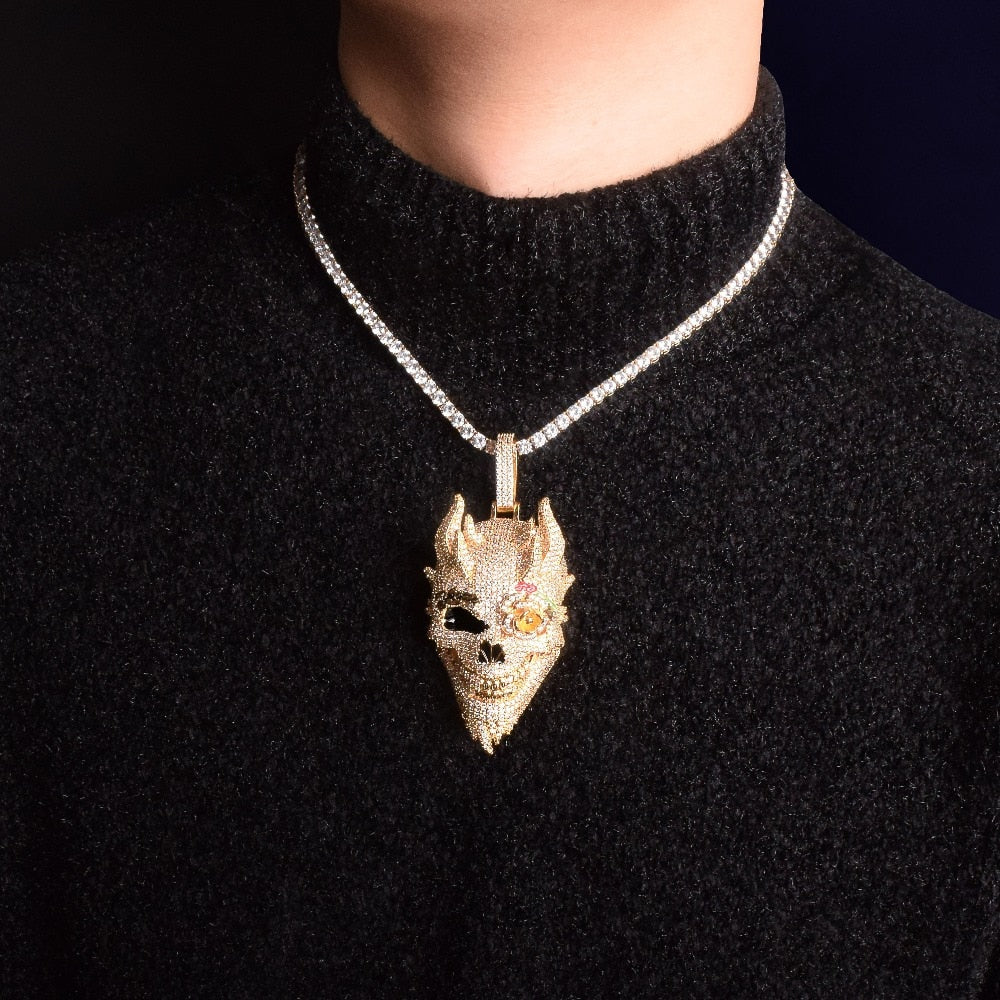 Skull Pendant | Skull Necklace | Hip Hop Jewelry Pendants