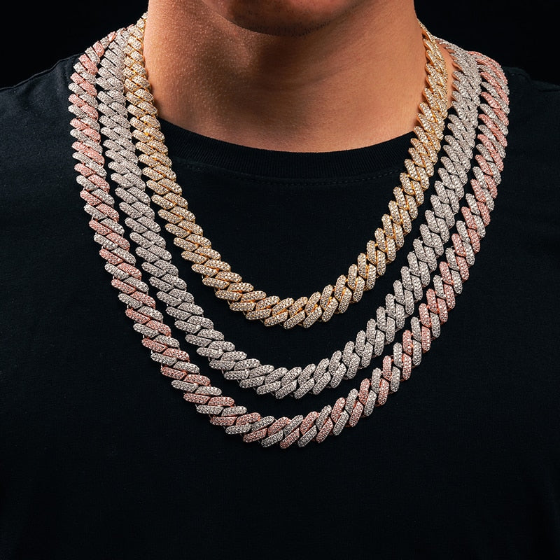 8mm - 20mm | Iced Out Miami Cuban Link Chains | Diamond Miami Cuban Link Chain