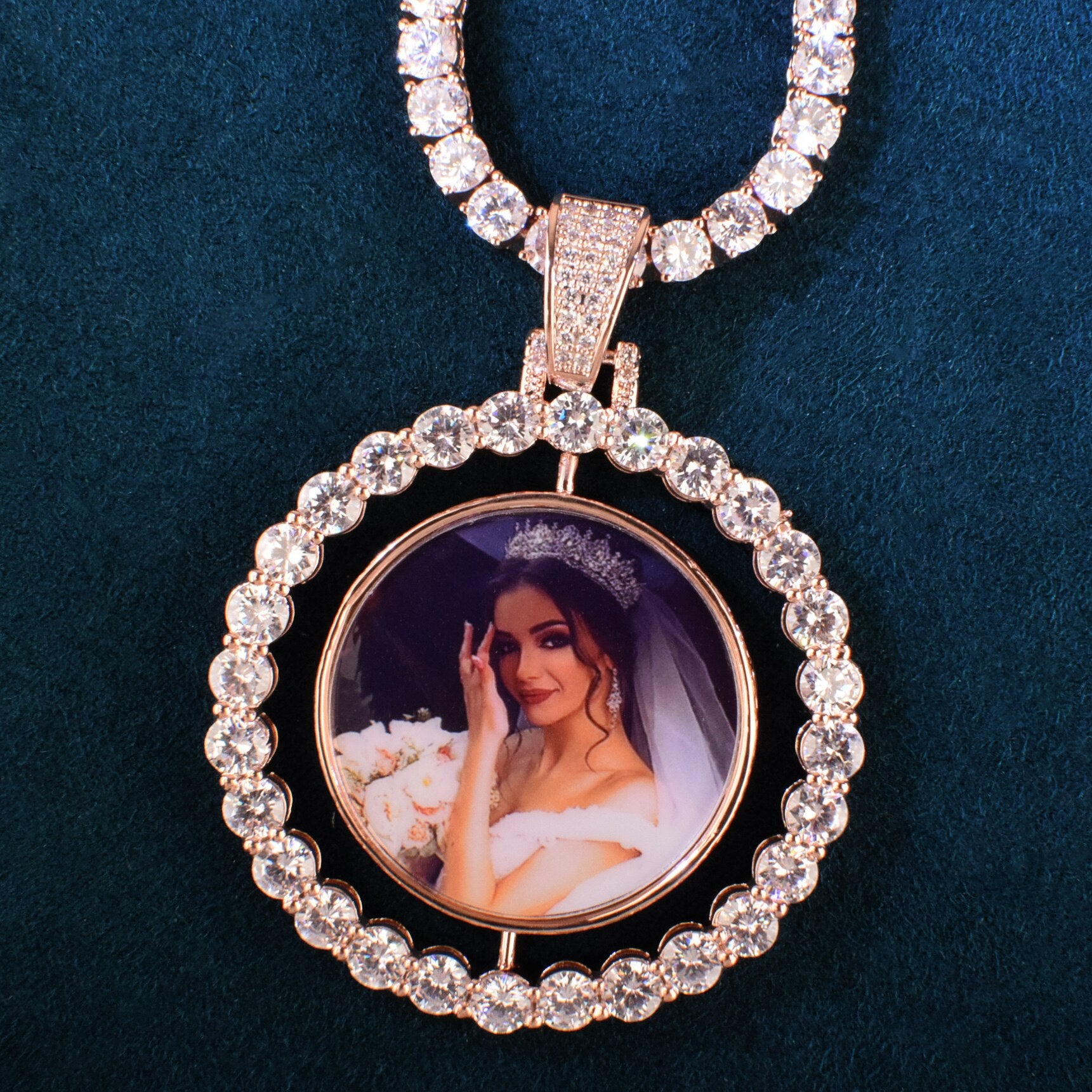 Double Sided Photo Necklace | Custom Photo Pendant Necklace