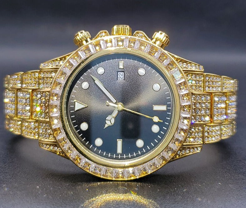 Iced Out Watch | Iced Out Watches Mens | Diamond Watches for Men