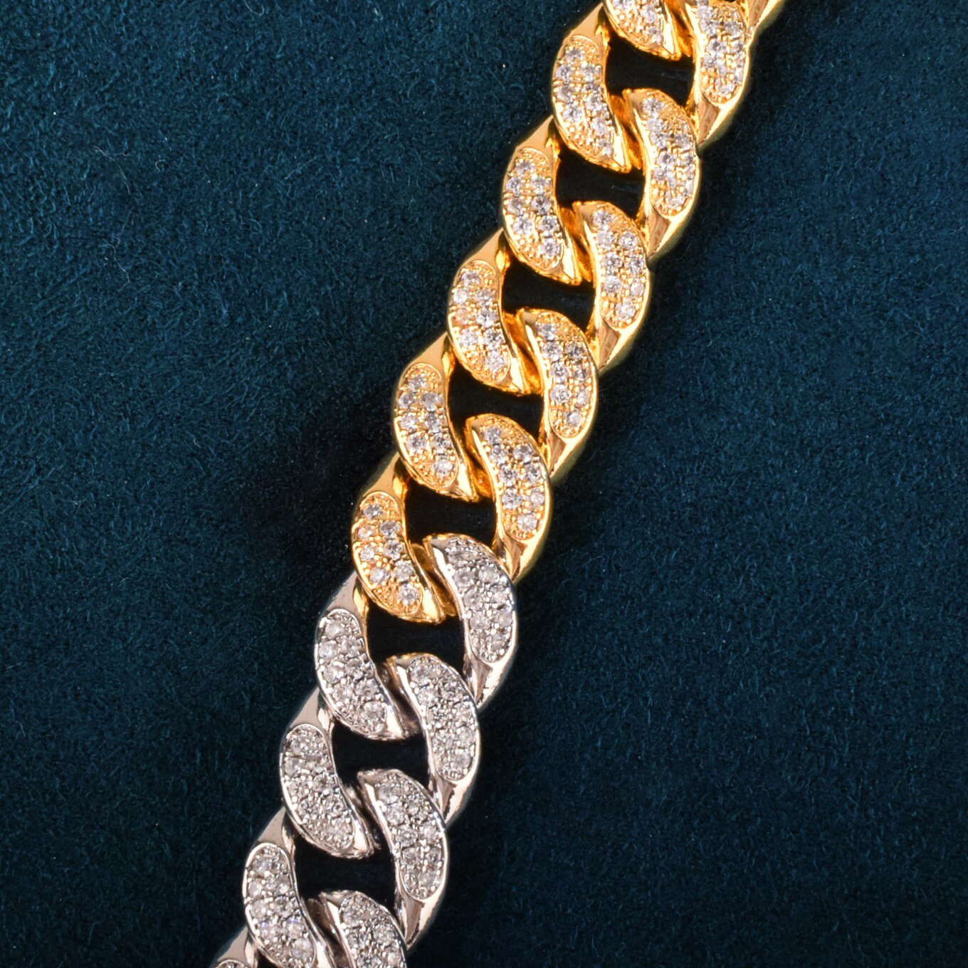 12mm Cuban Link Chain | Womens Cuban Link Chain | Colorful Cuban Link Chain