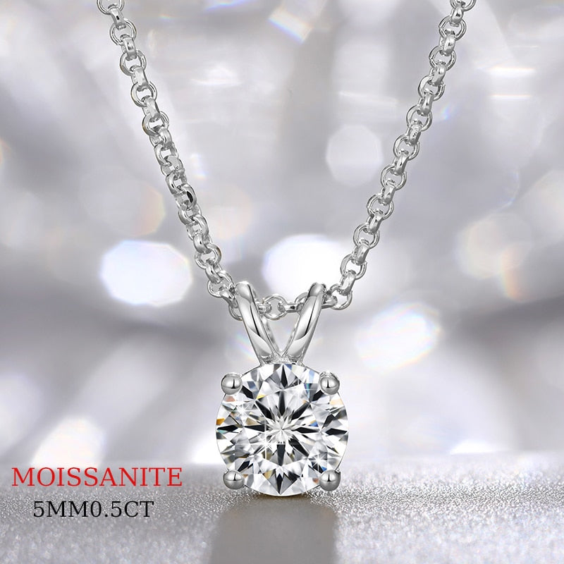 Single Diamond Necklace | Solitaire Diamond Necklace | Diamond Solitaire Necklace