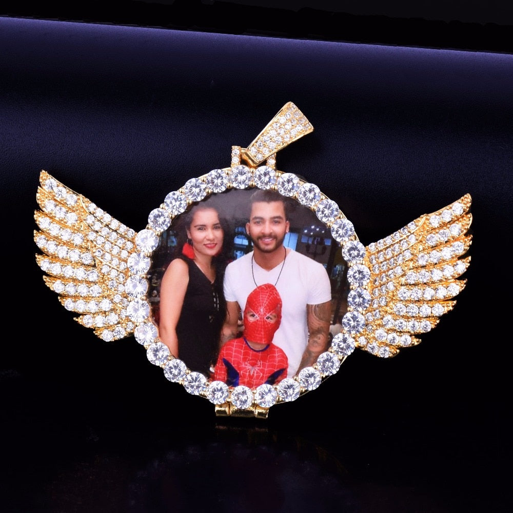 Picture Necklace | Picture Pendant | Angel Wings Design