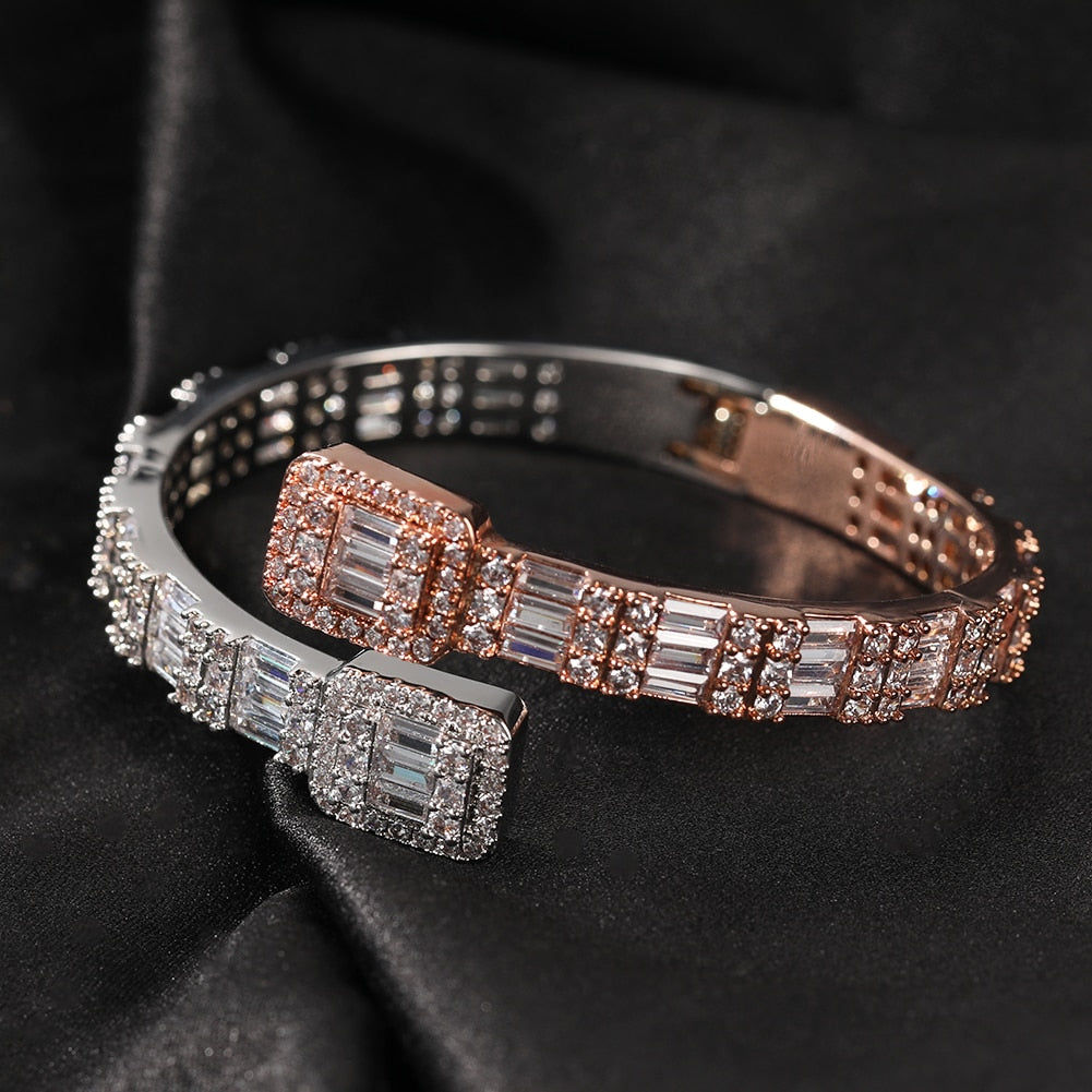 Iced Out Women's Jewelry | Diamond Bangles