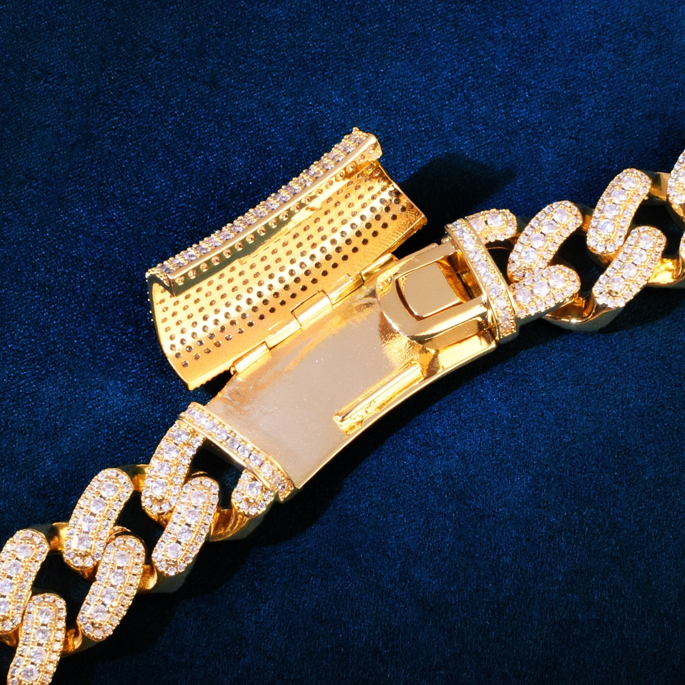 20mm | Cuban Link Bracelet Diamond | Diamond Miami Cuban Link Bracelet