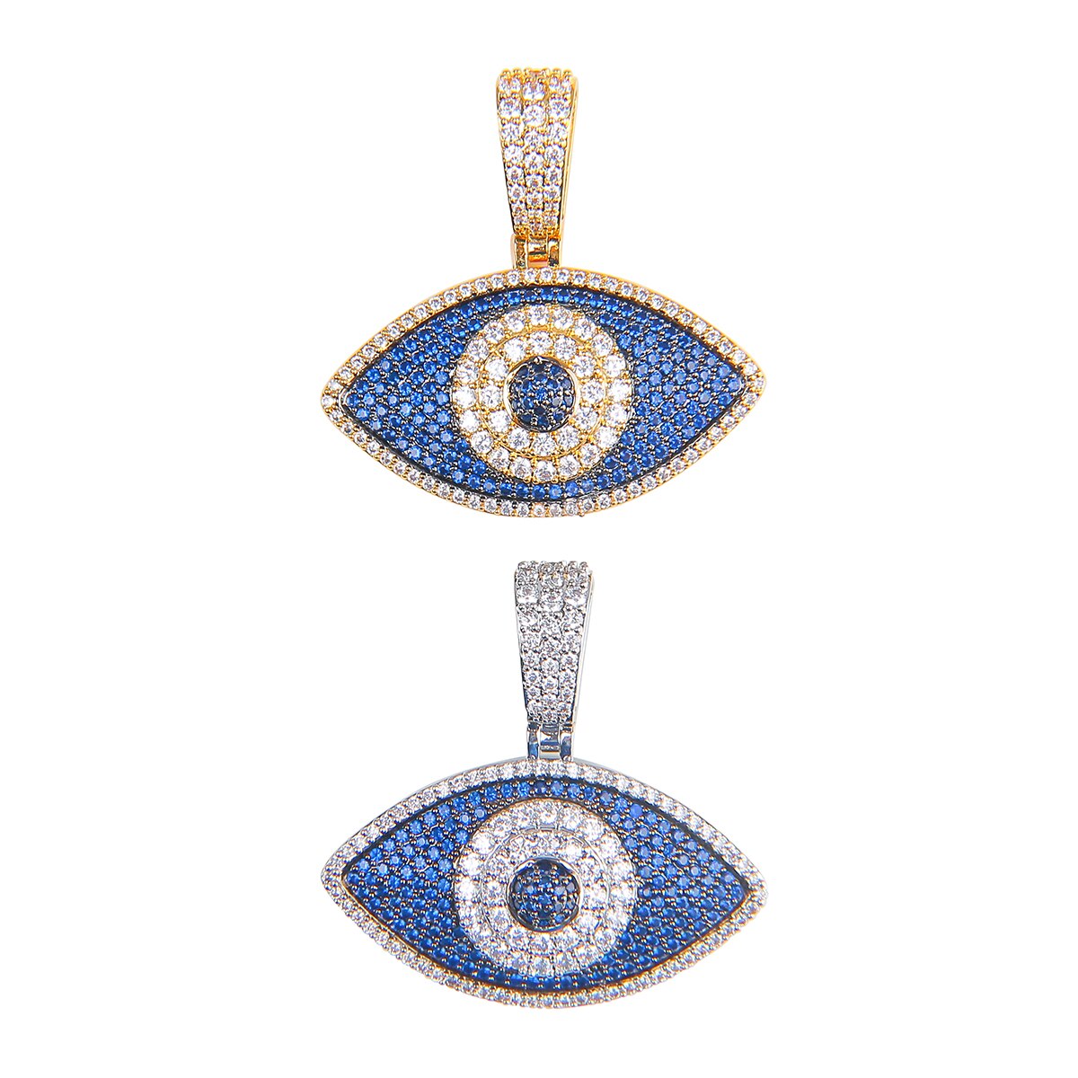 Iced Out Jewelry | Evil Eye Pendant | Hip Hop Jewelry Pendants