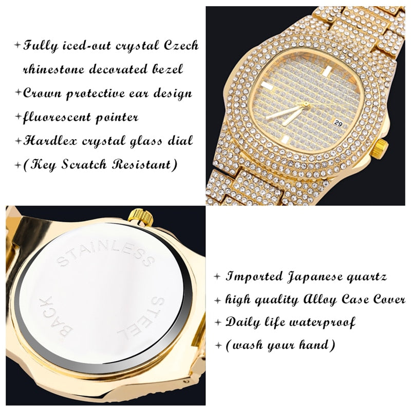 Iced Out Watch | Hip Hop Jewelry for Men