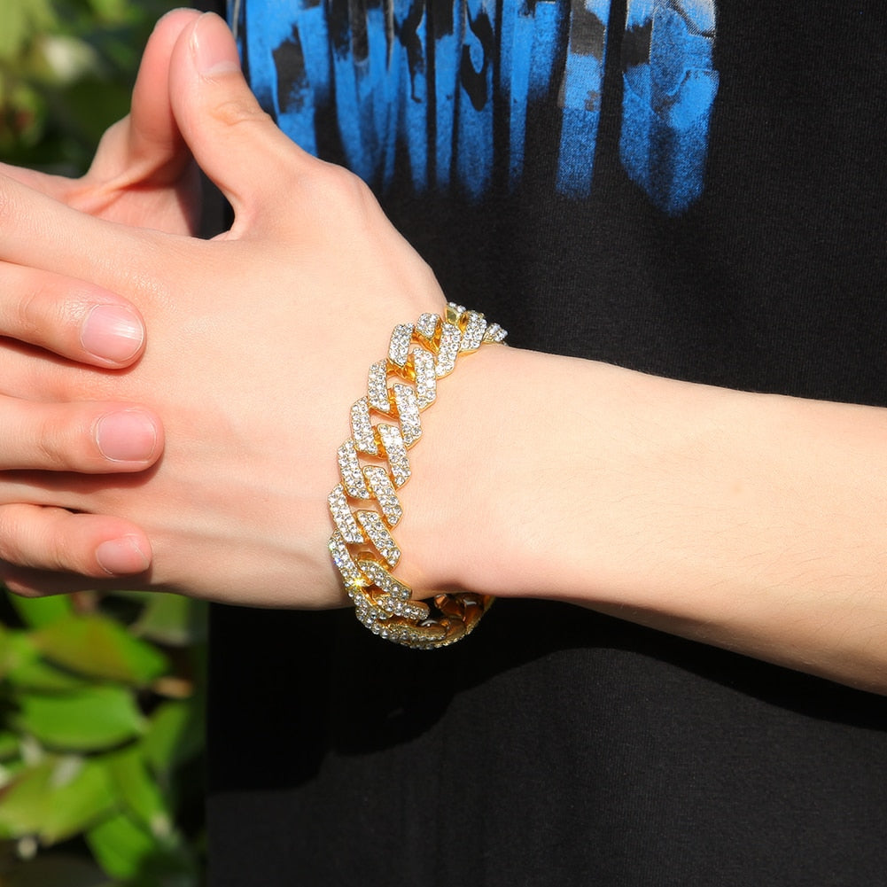 18mm | Cuban Link Chain and Bracelet | Cuban Link Necklace and Bracelet