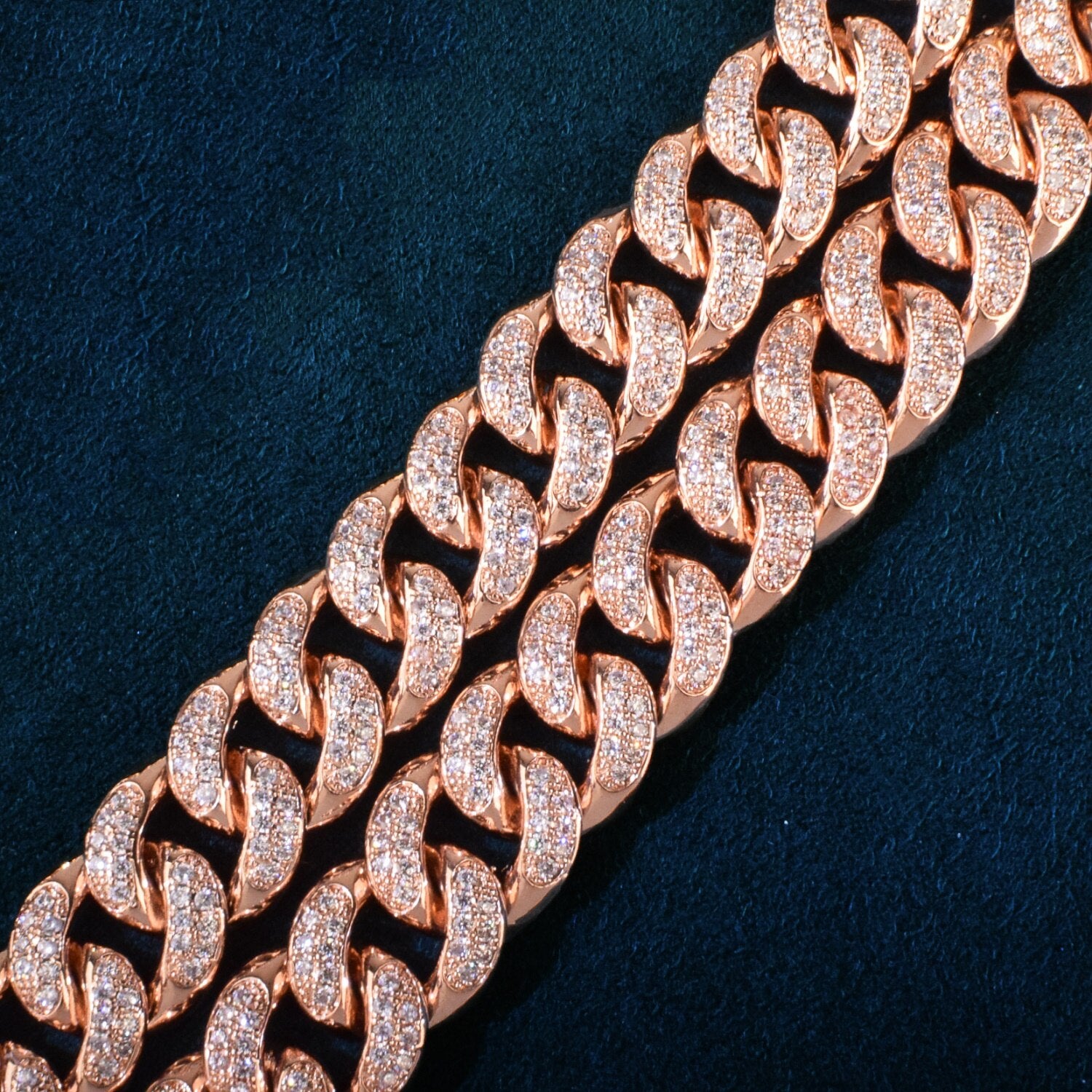 12mm | Diamond Cuban Link Bracelet Mens | Gold Miami Cuban Link Bracelet