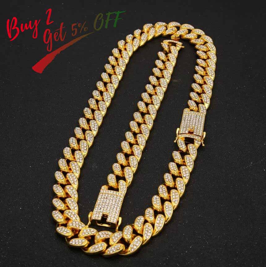 20mm | Iced Out Jewelry Sets | Cuban Link Necklace and Bracelet