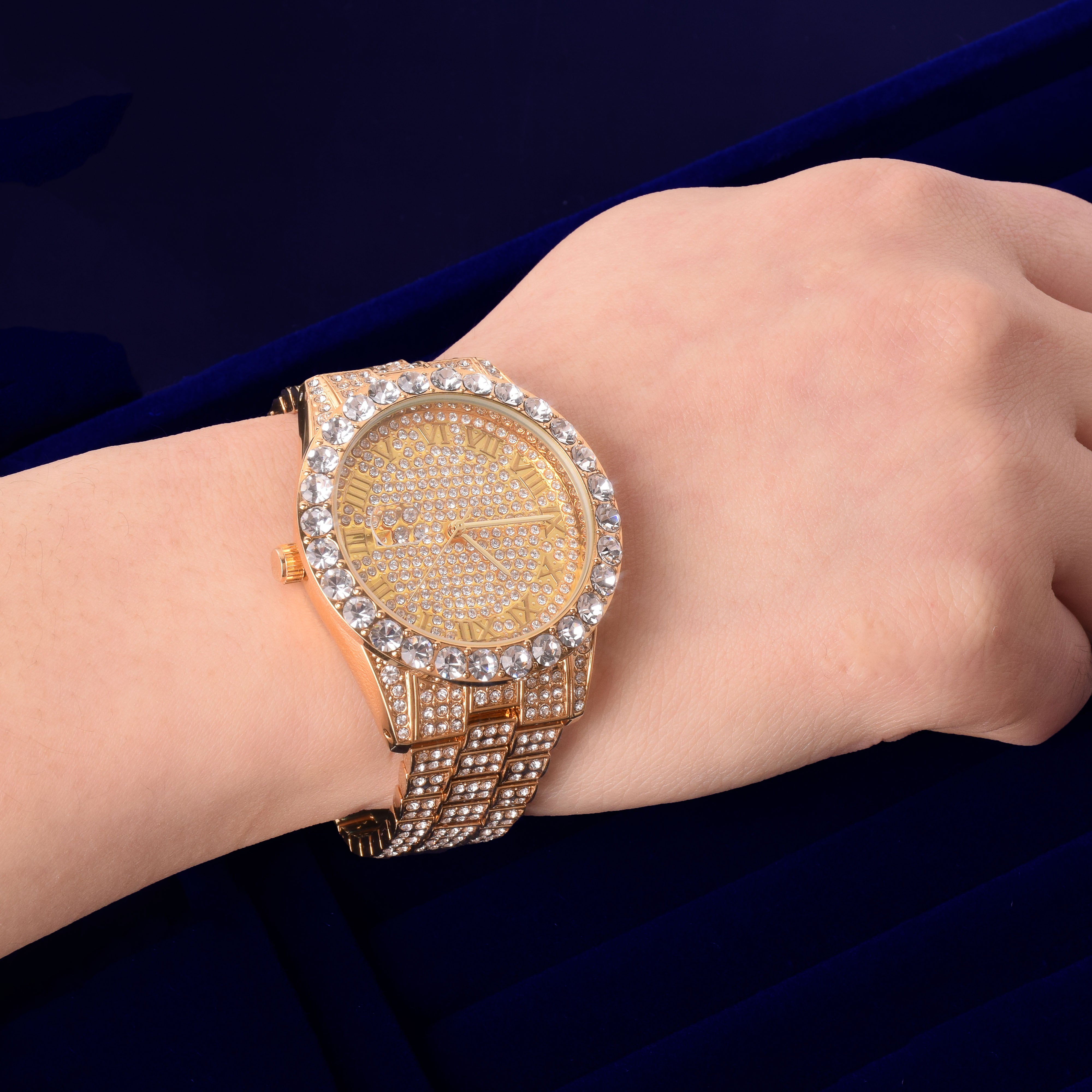 Rose gold deals diamond watch