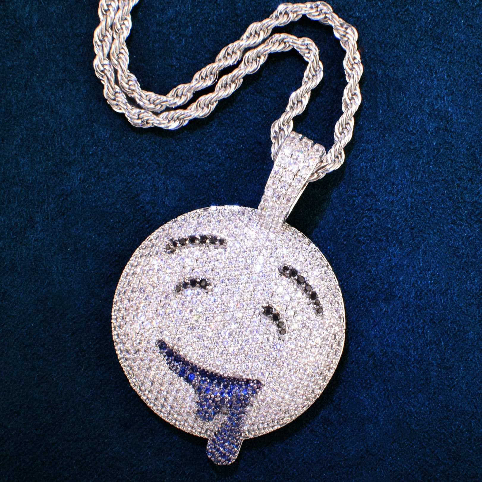 Emoji Pendant | Emoji Pendant Hip Hop | Emoji Necklace