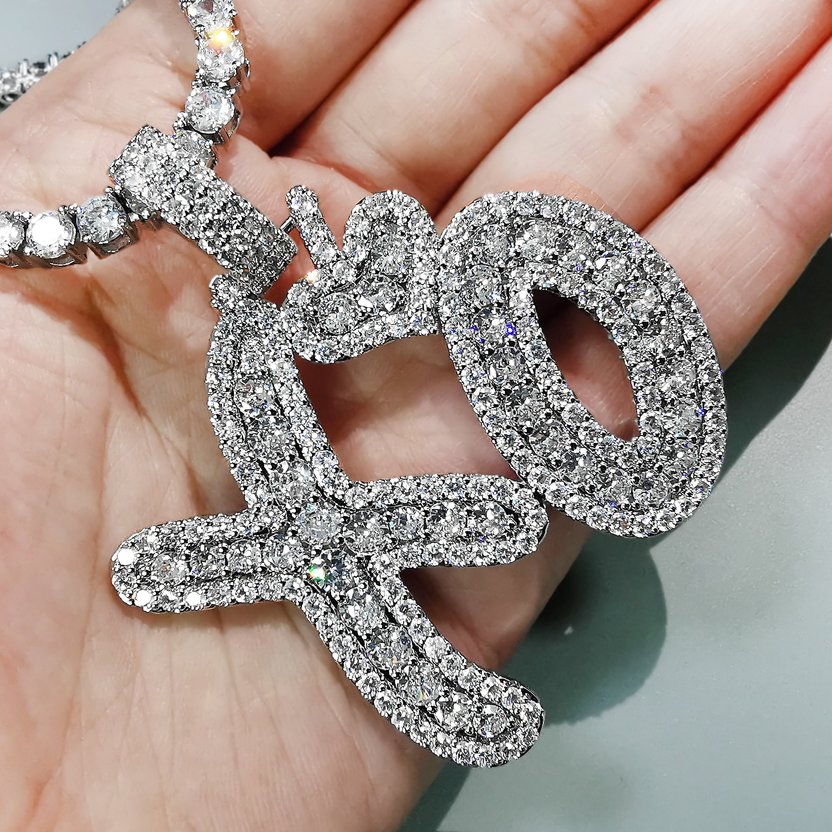 Diamond Necklace XO | XO Pendant the Weekend | XO Necklace the Weekend