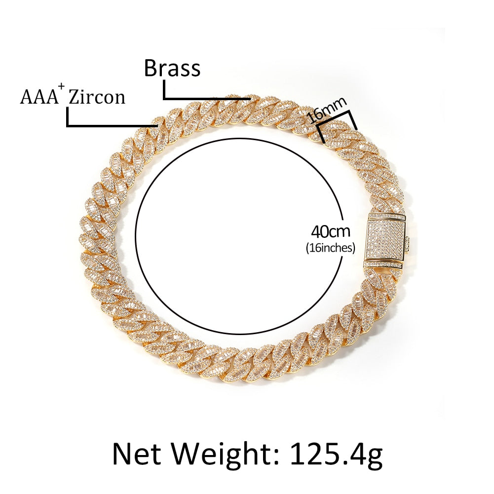 16mm | Cuban Link Mens Bracelet | Iced Out Bracelet