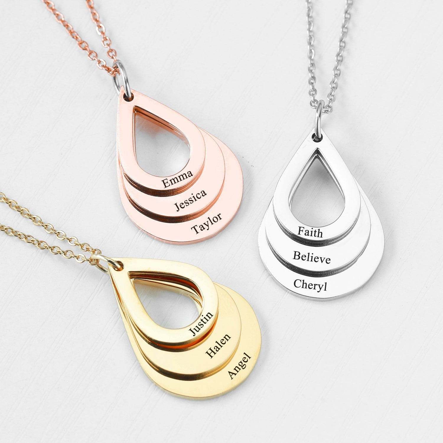 Mom Necklace | Engraved Necklace for Mom - Julri Box