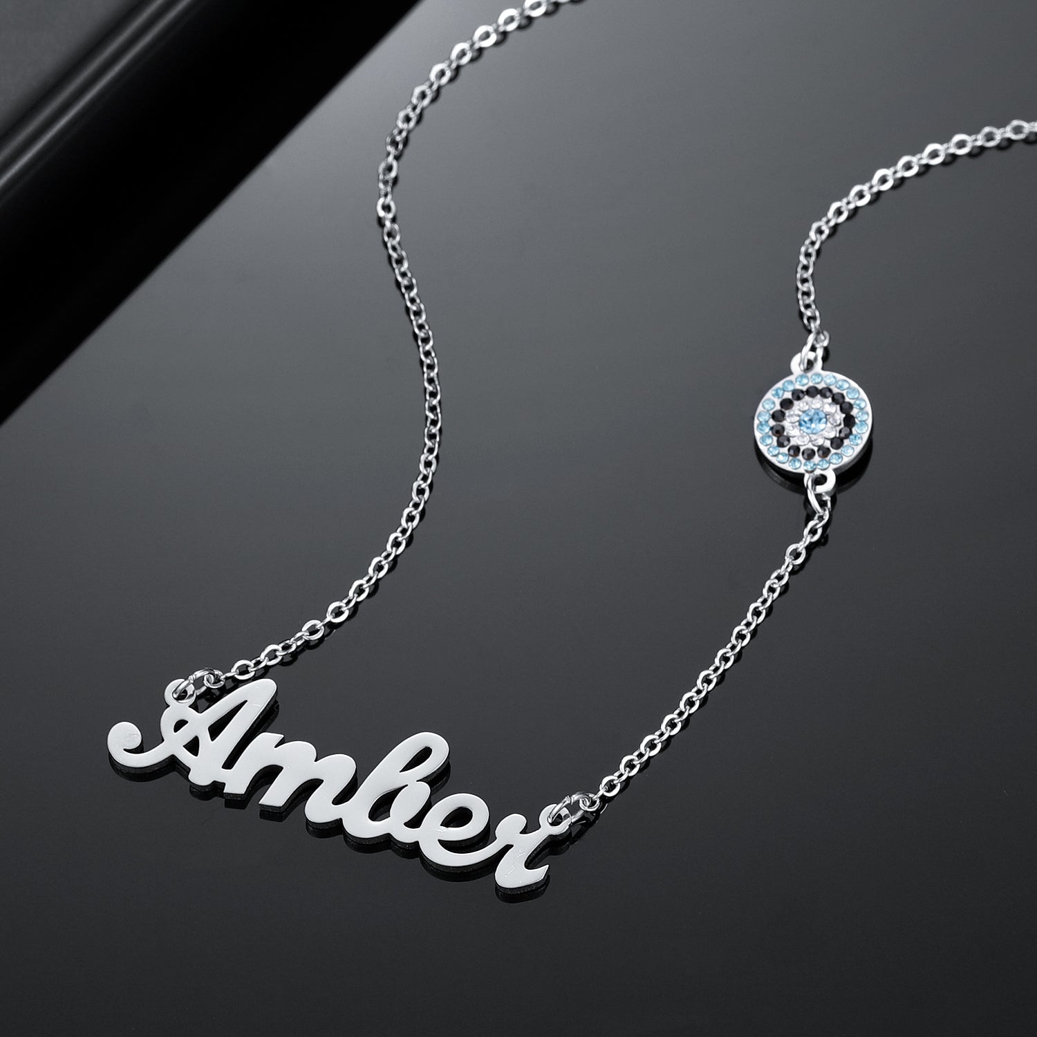 Evil Eye Necklace | with Name - Julri Box