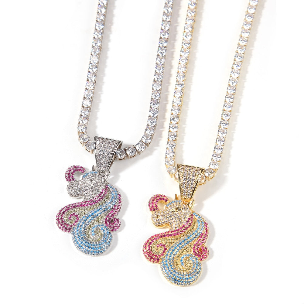 Unicorn Necklace | Diamond Unicorn Necklace | Unicorn Pendant Necklace