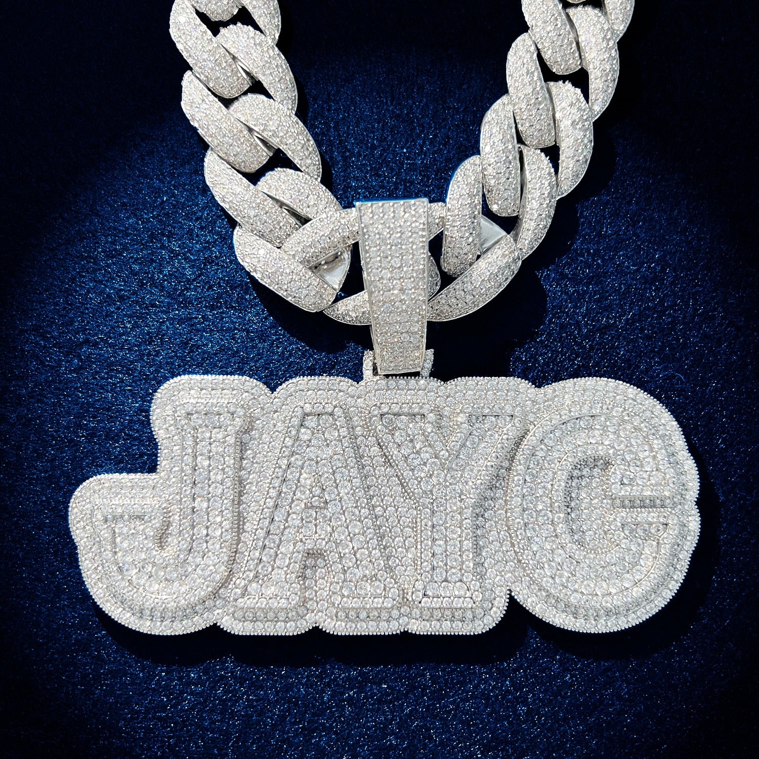 Iced Out Jewelry | Custom Name Necklace | Name Plate Necklace