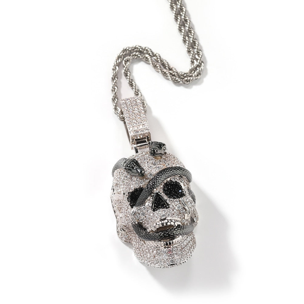 Skull Pendant | Chain with Skull Pendant | Hip Hop Jewelry Pendants