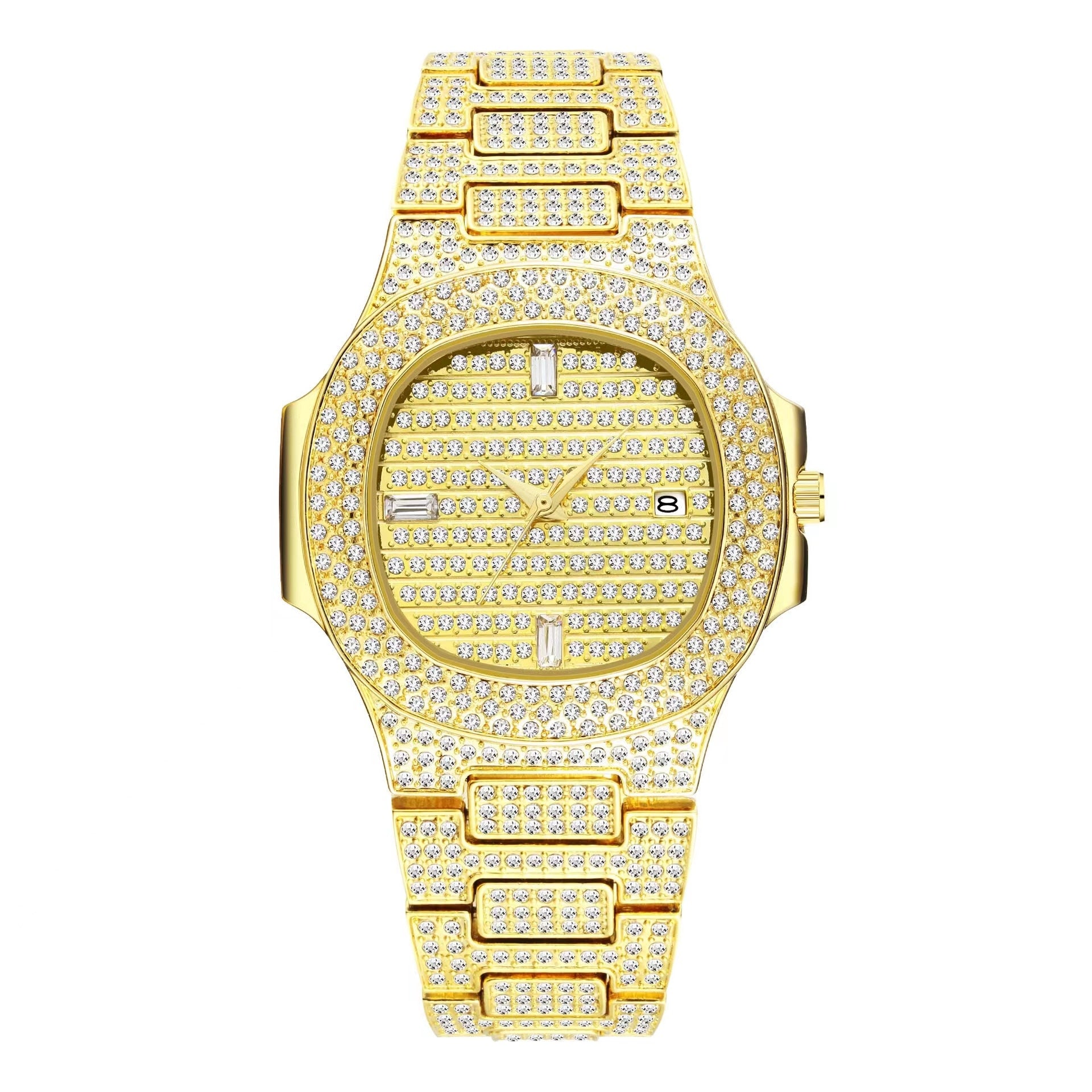 Iced Out Watch Women | Women's Black Bling Watch | Iced Out Women's Jewelry