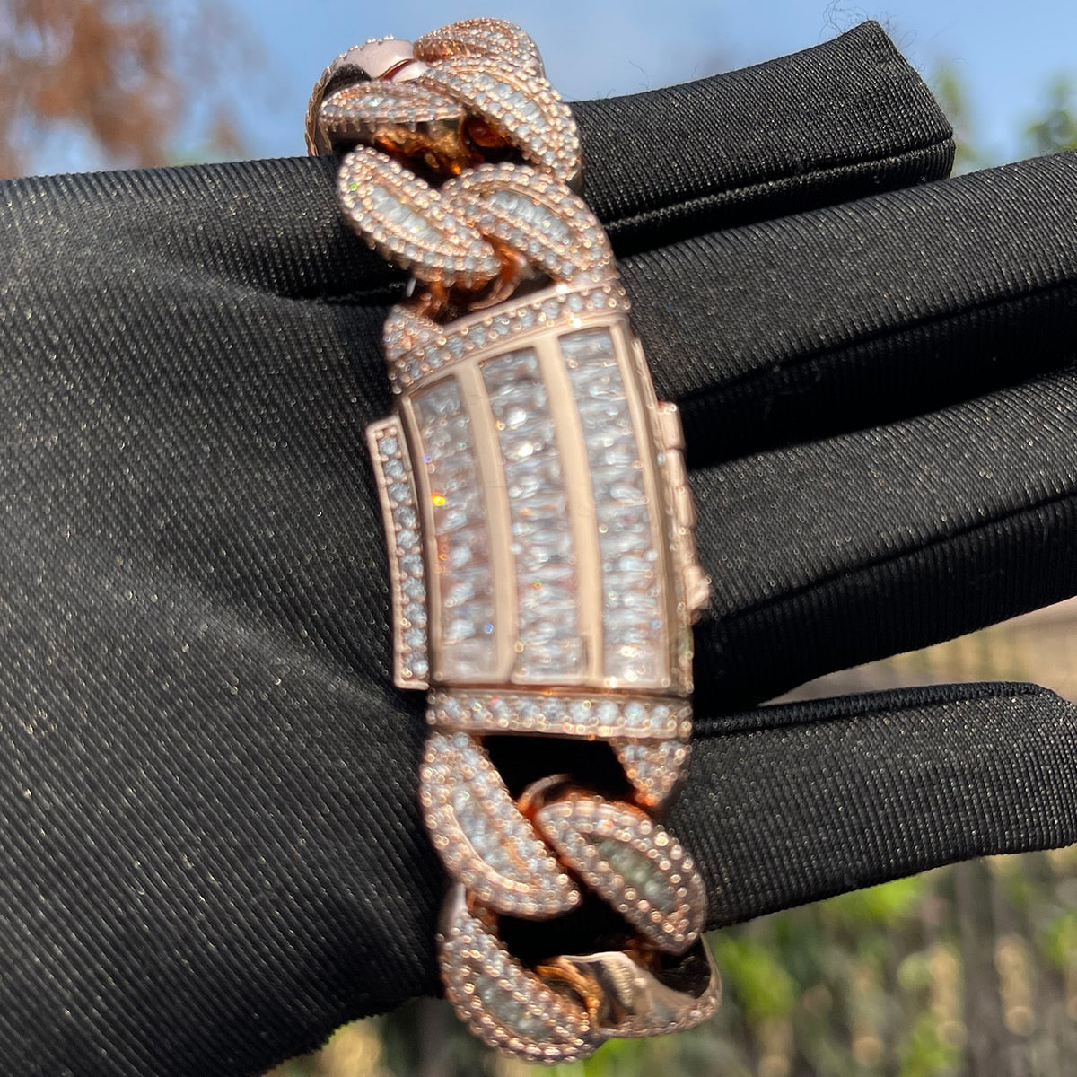 20mm | Iced Out Bracelet | Men Cuban Link BRacelet