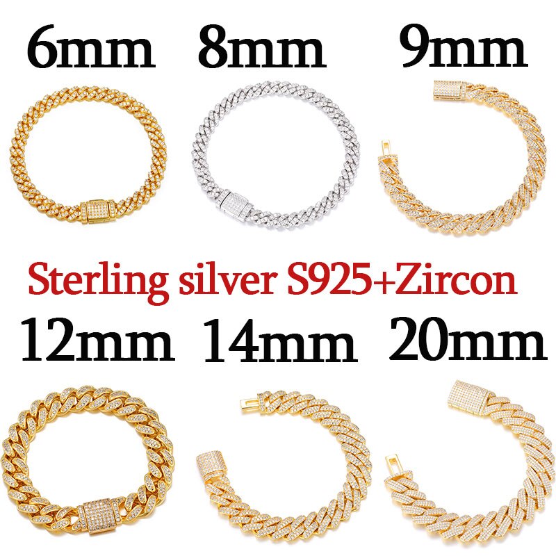 6mm - 20mm | Sterling Silver Miami Cuban Link Chain | Real Hip Hop Jewelry