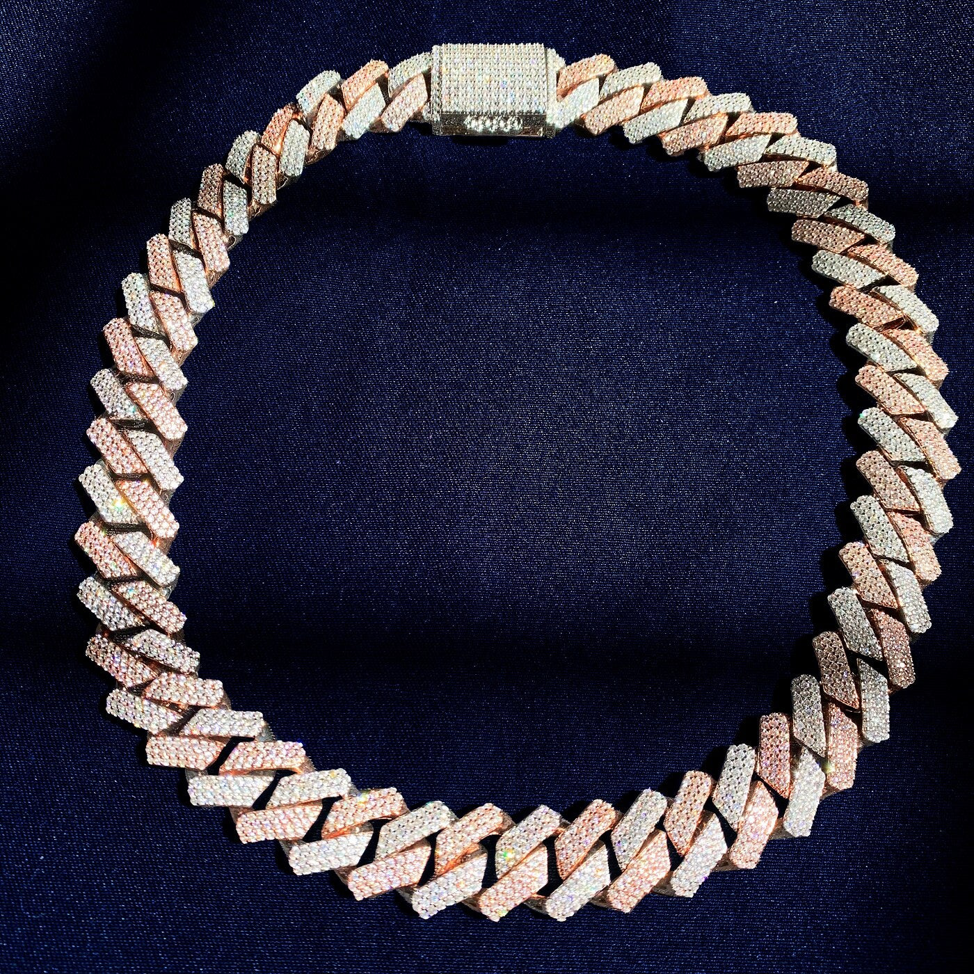 19mm | Mens Rose Gold Cuban Link Chain | Rose Gold Cuban Link Necklace