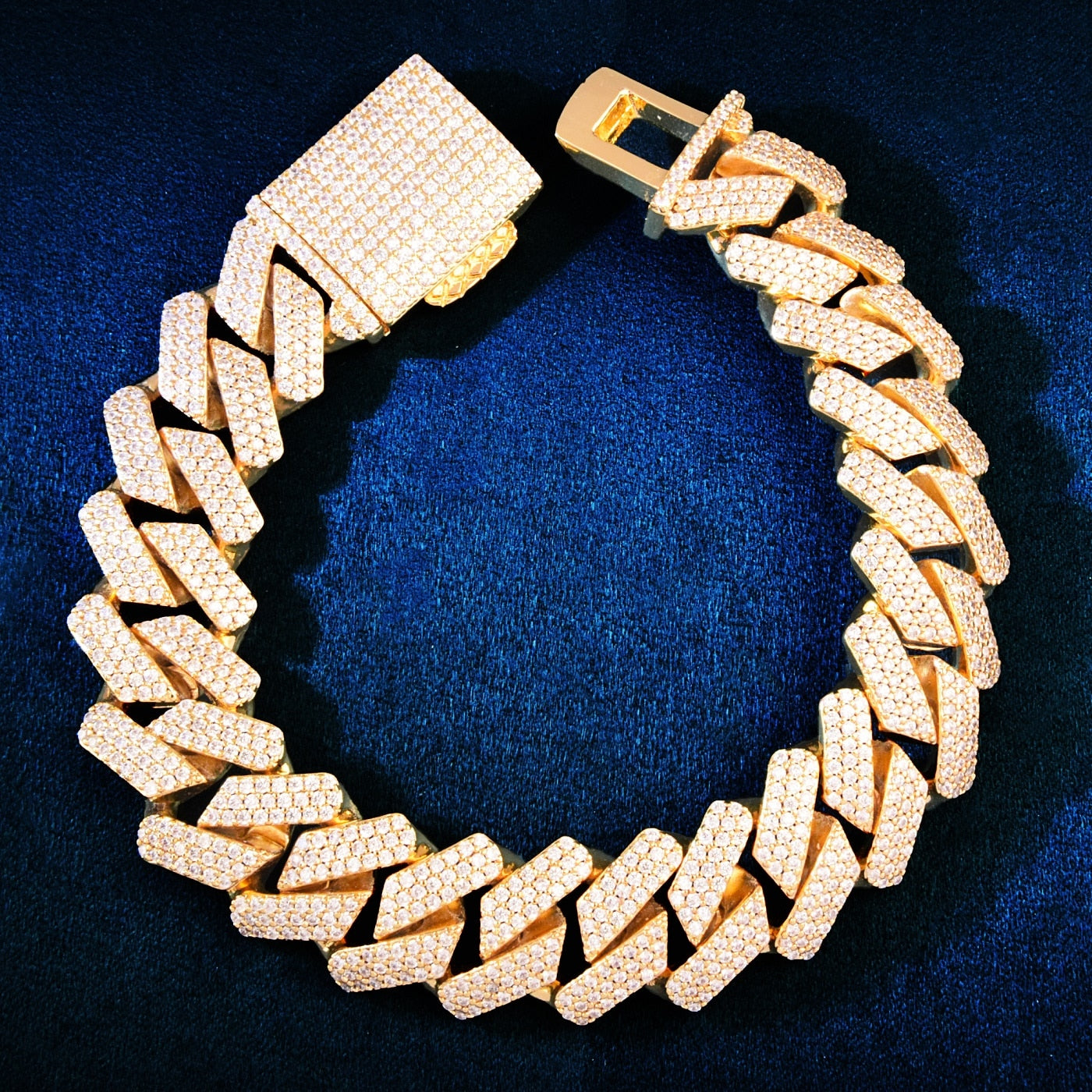 19mm | Cuban Link Bracelet Gold | Cuban Link Silver Bracelet