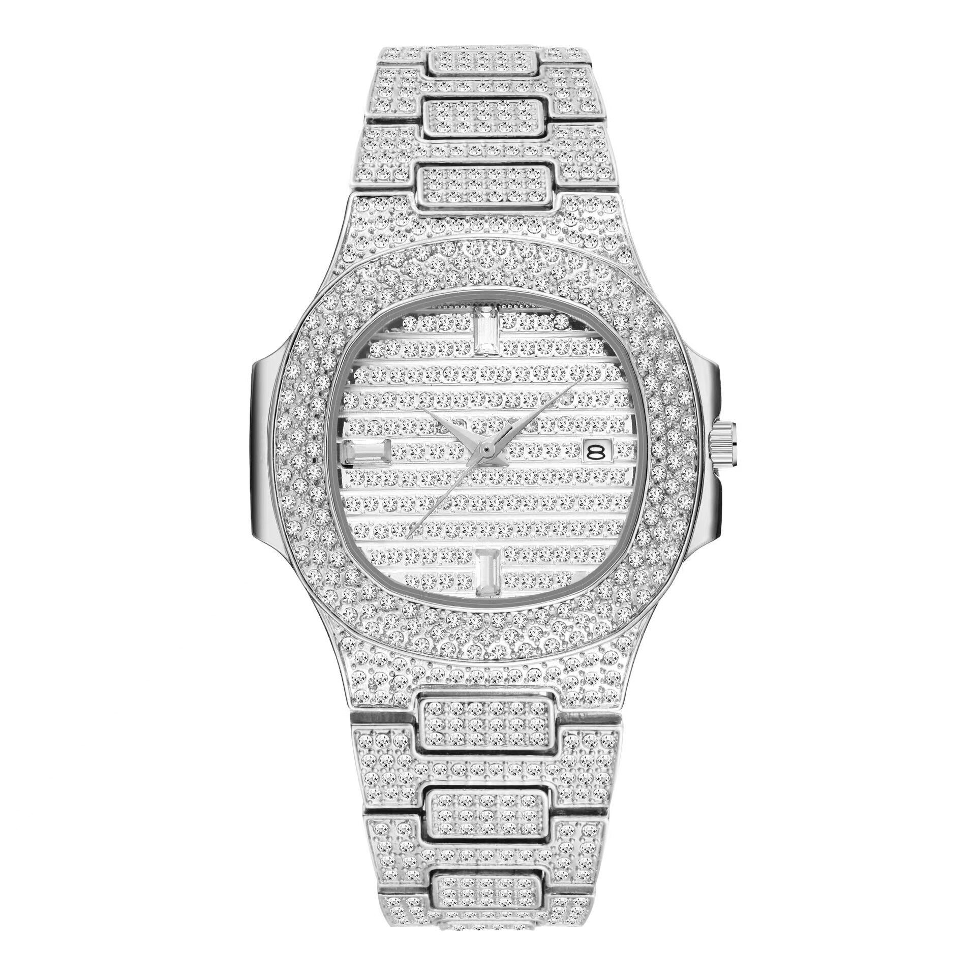 Iced Out Watch Women | Women's Black Bling Watch | Iced Out Women's Jewelry