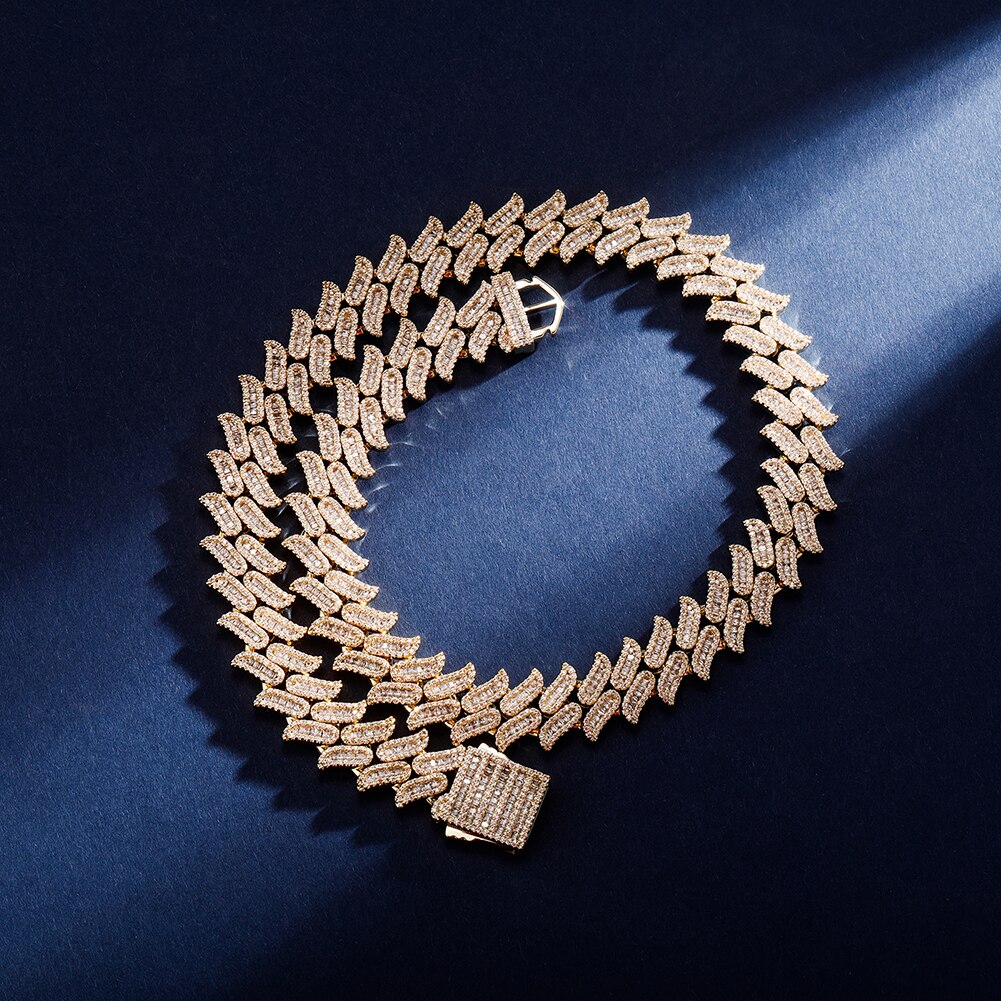 16mm Cuban Link Chain | Diamond Cuban Link Necklace