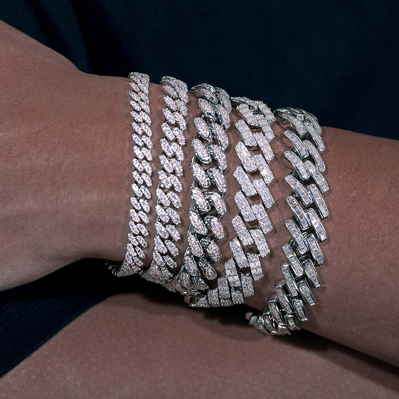 VVS Diamond Cuban Link Bracelet | Iced Out Bracelet Mens Real