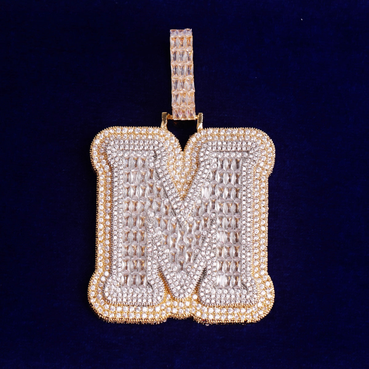 Extra Large Initial Necklace | Hip Hop Jewelry Pendants