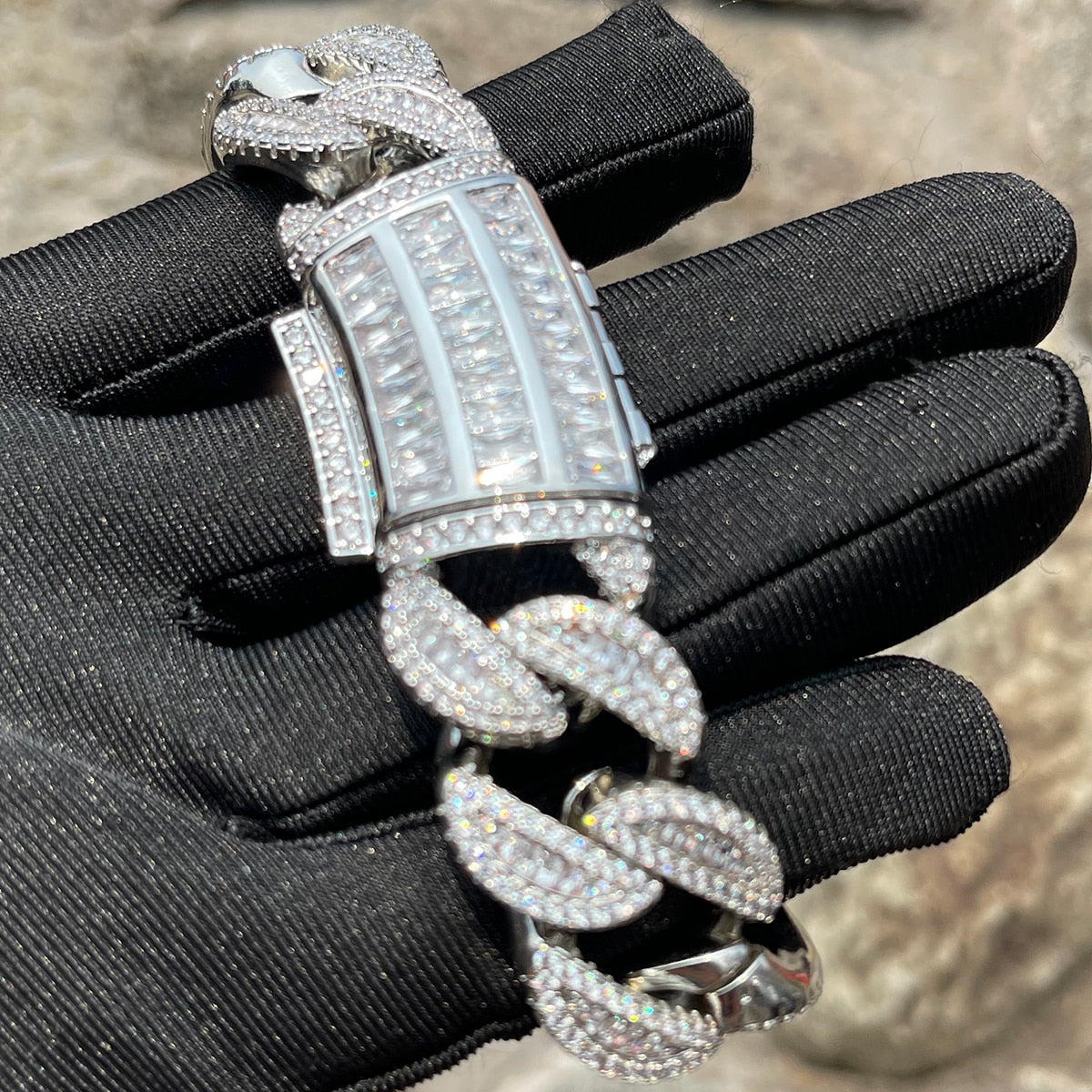 20mm | Iced Out Bracelet | Men Cuban Link BRacelet