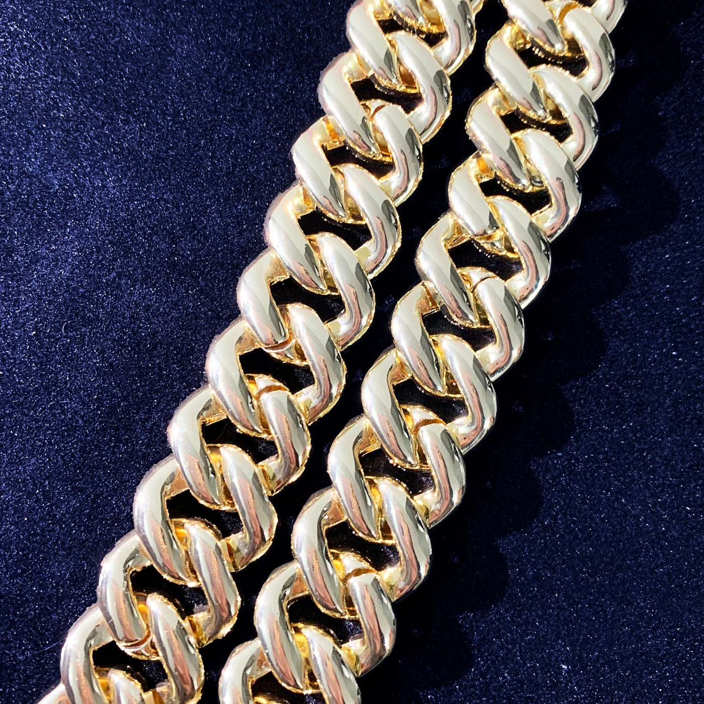 19mm | Cuban Link Bracelet Gold Diamond | Diamond Miami Cuban Link Bracelet