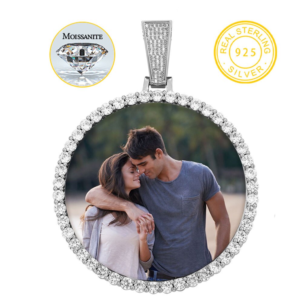 925 Sterling Silver | Moissanite | Real Picture Pendant Necklace