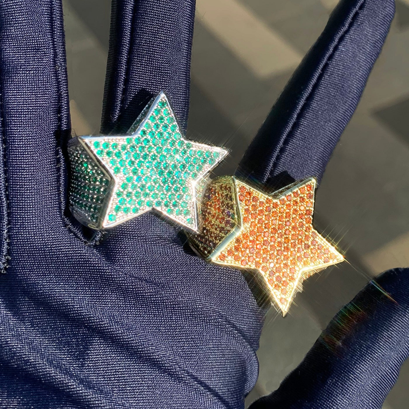 Star Ring | Star Shaped Diamond Ring | Fully Iced Out Star Ring