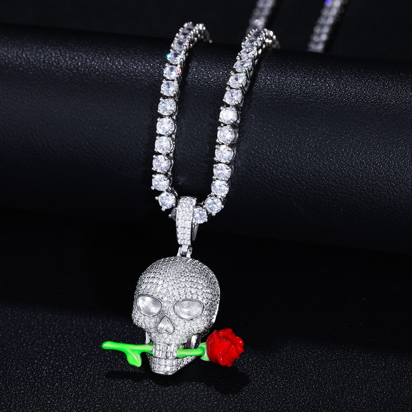 Skull Necklace | Moissanite Pendant | Hip Hop Pendants Real