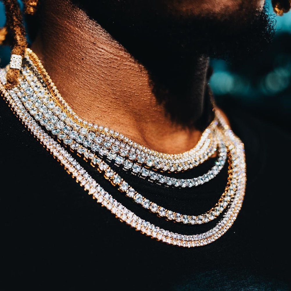 3mm - 10mm | Tennis Chains | Iced Out Tennis Chain