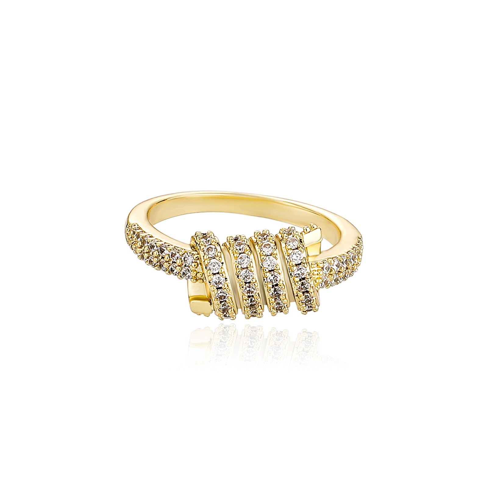 14k Gold | Barbed Wire Ring | Barb Wire Ring