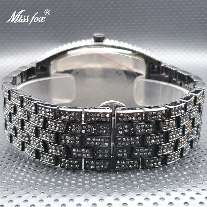 Black Diamond Watch | Black Crystal Diamond Watch for Men | Black Diamond Watches