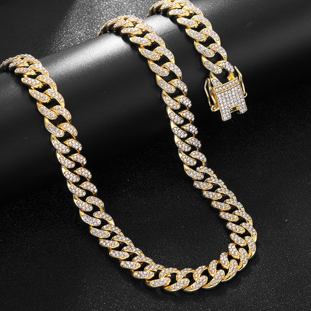 13mm | Cuban Link Chain and Bracelet | Cuban Link Set