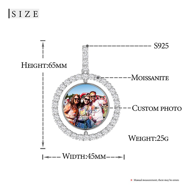 925 Sterling Silver | Moissanite | Real Picture Pendant Necklace