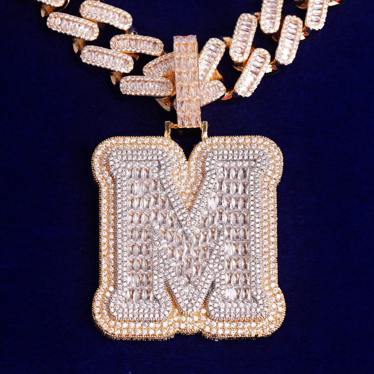 Extra Large Initial Necklace | Hip Hop Jewelry Pendants